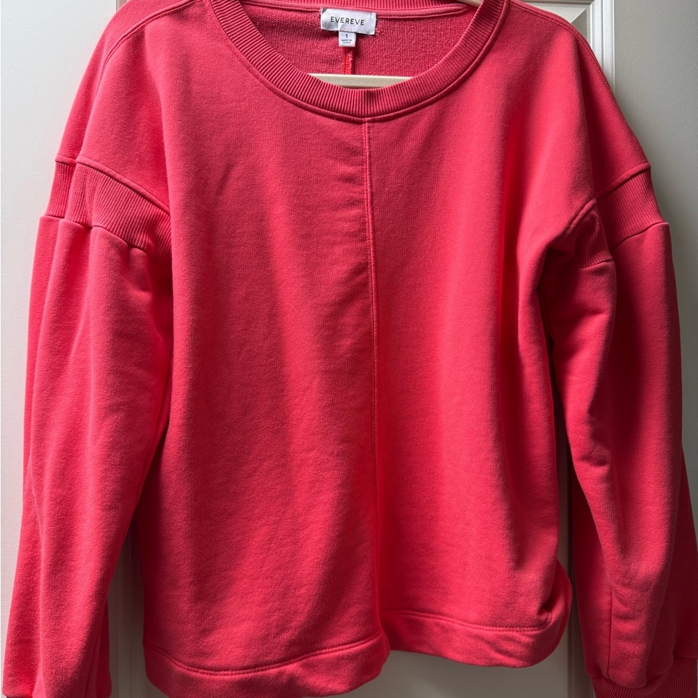 Evereve Red Sweatshirt Size S